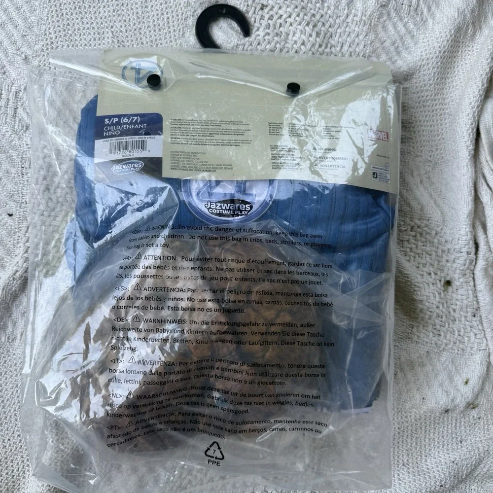The Thing Fantastic Four Costume Kids Size Small 6/7 Halloween Dress Up Pretend